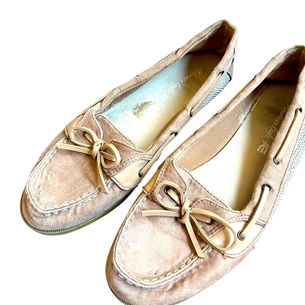 American Eagle Boat Shoes Loafers Tan Women’s Size 8 1/2
